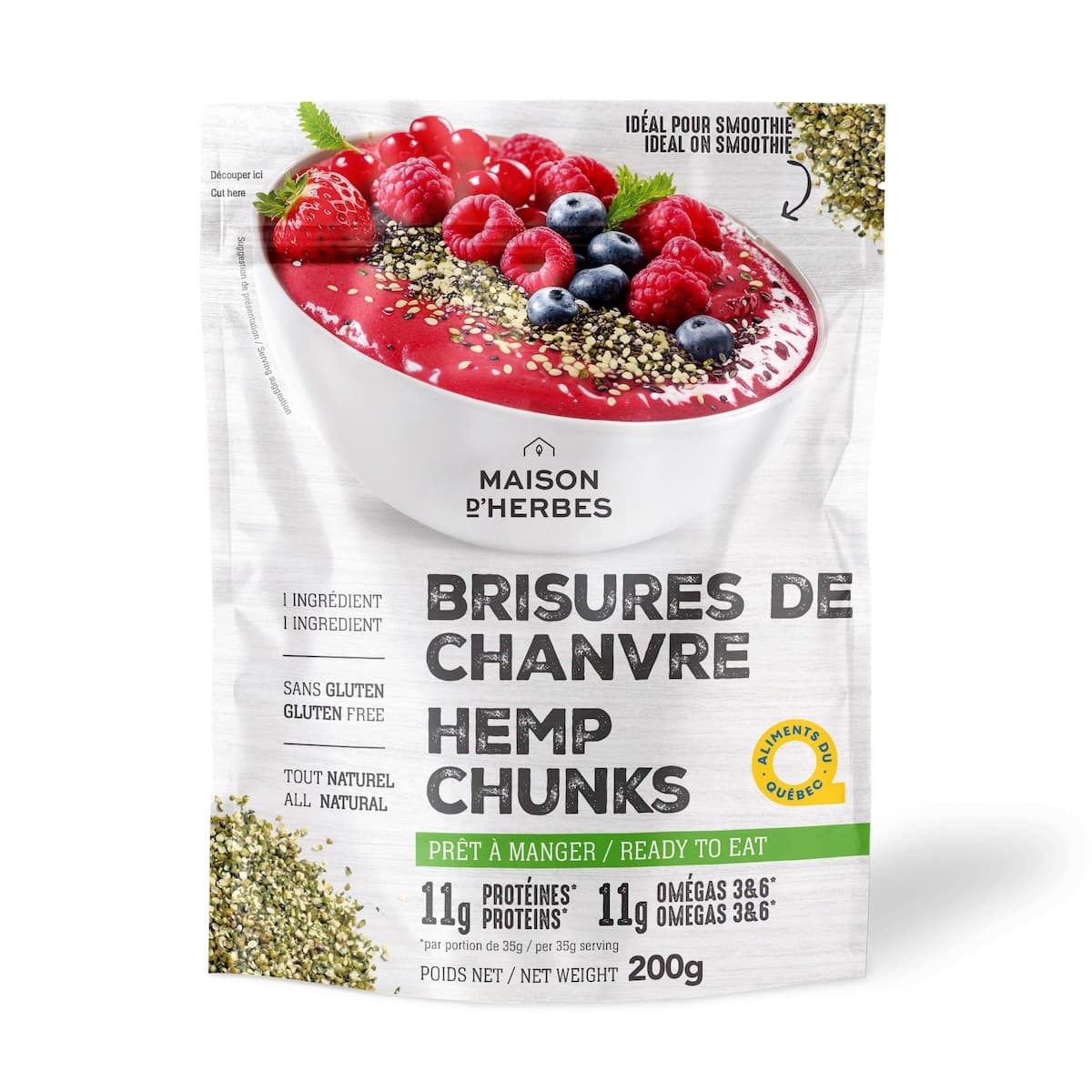 Brisures de chanvre